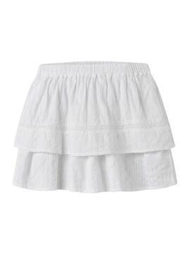 Saia Name It Fatidiasing branca para menina.