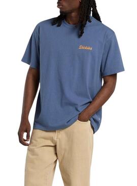 Camiseta Dickies Wellsville azul para homem