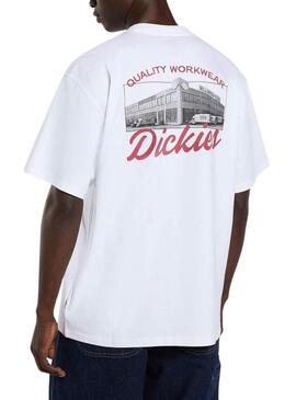 Camiseta Dickies Wellsville branca para homem