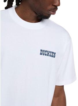 Camiseta Dickies Plain City branca para homem.
