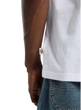 Camiseta Dickies Plain City branca para homem.
