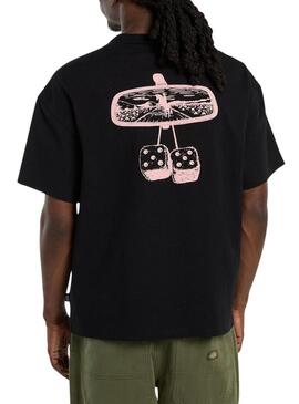 Camiseta Dickies Polk preta para homem.