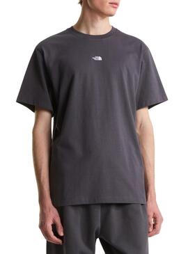 Camiseta The North Face minimalista antracita para homem