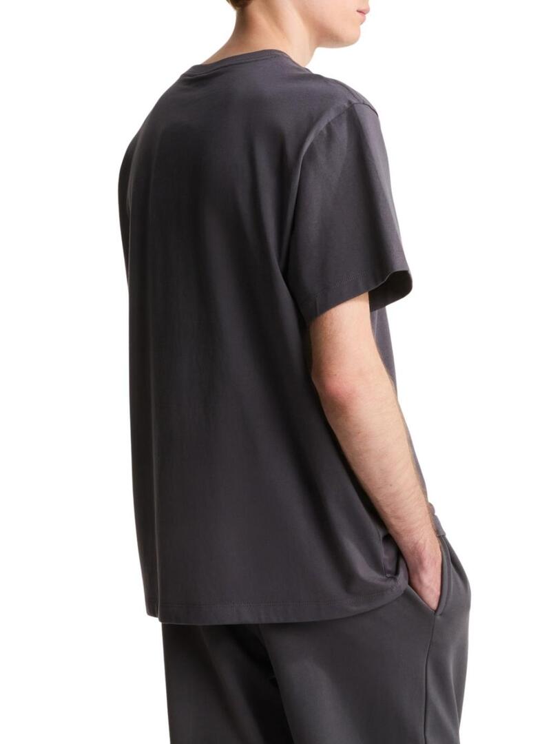 Camiseta The North Face minimalista antracita para homem