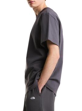 Camiseta The North Face minimalista antracita para homem