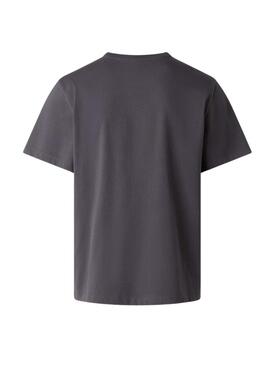 Camiseta The North Face minimalista antracita para homem