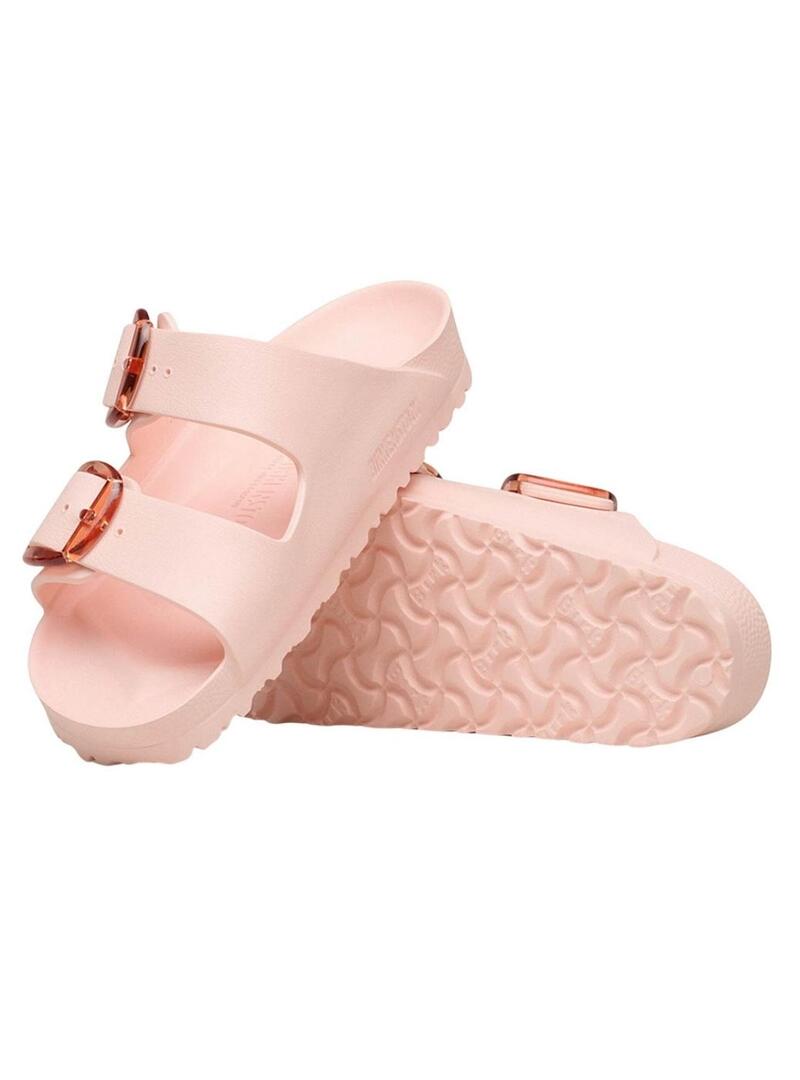 Sandálias Birkenstock Arizona Big Buckle Eva rosa para mulher.