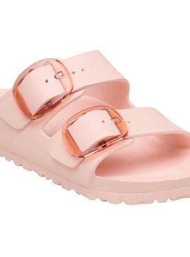 Sandálias Birkenstock Arizona Big Buckle Eva rosa para mulher.