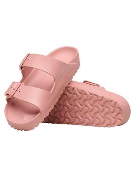 Sandálias Birkenstock Arizona EVA rosa para mulher.