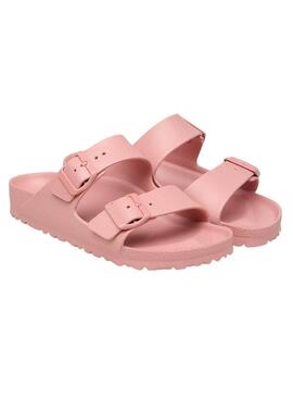 Sandálias Birkenstock Arizona EVA rosa para mulher.