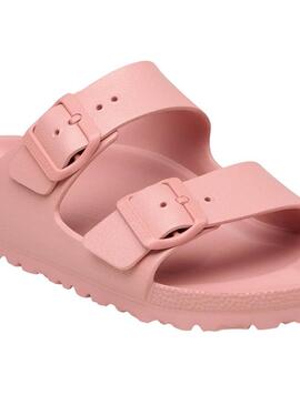 Sandálias Birkenstock Arizona EVA rosa para mulher.