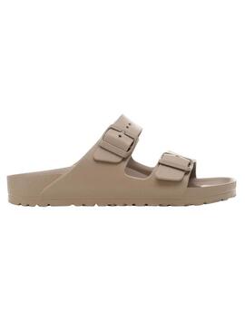 Chinelos Birkenstock Arizona EVA bege para mulheres