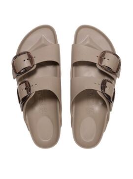 Sandálias Birkenstock Arizona Big Buckle Eva bege para mulher.
