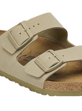 Sandálias Birkenstock Arizona verde para mulher.