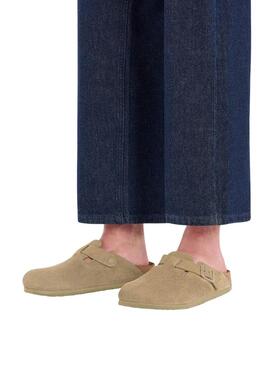 Tamancos Birkenstock Boston verde