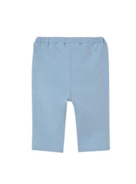 Conjunto de 3 peças floral azul para bebê.