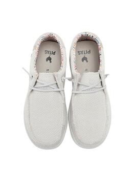 Sapatos Walkin Pitas Gaia bege para mulheres.