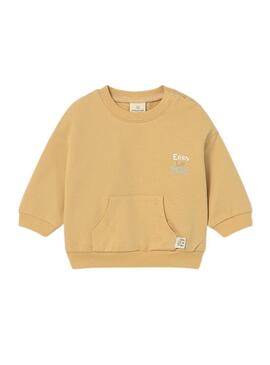 Moletom Mayoral globos mostarda para bebê.