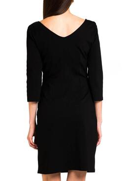 Vestido Naf Naf Guarnição preta para Mulher