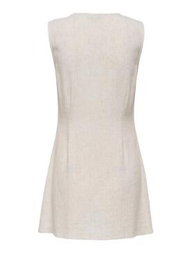 Vestido Only Siesta bege para mulher