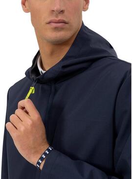 Parka O Polvo impermeável azul marinho para homem.