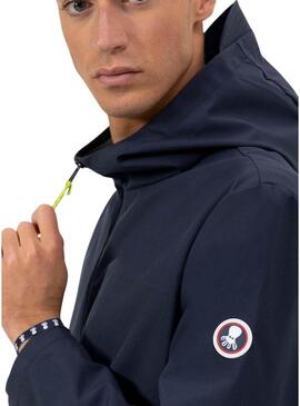 Parka O Polvo impermeável azul marinho para homem.