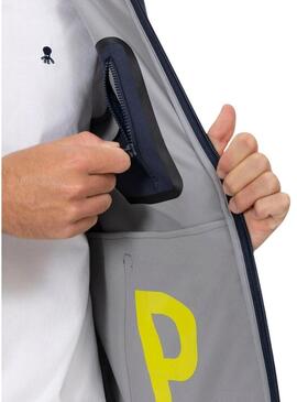 Parka O Polvo impermeável azul marinho para homem.