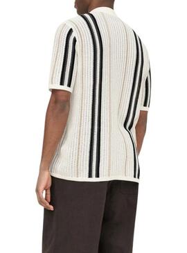 Camisa Polo Only and Sons Leon bege para homem.