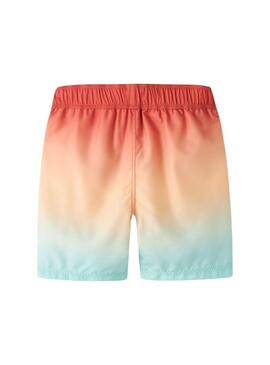 Calção Name It Zoccas Tie Dye coral para menino.