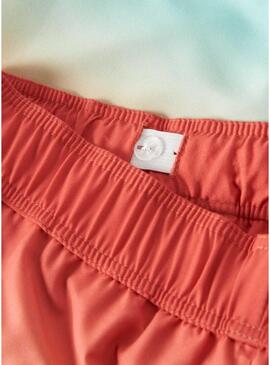 Calção Name It Zoccas Tie Dye coral para menino.