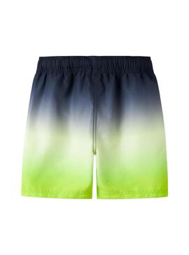 Bermuda Name It Zoccas Tie Dye limão para menino.