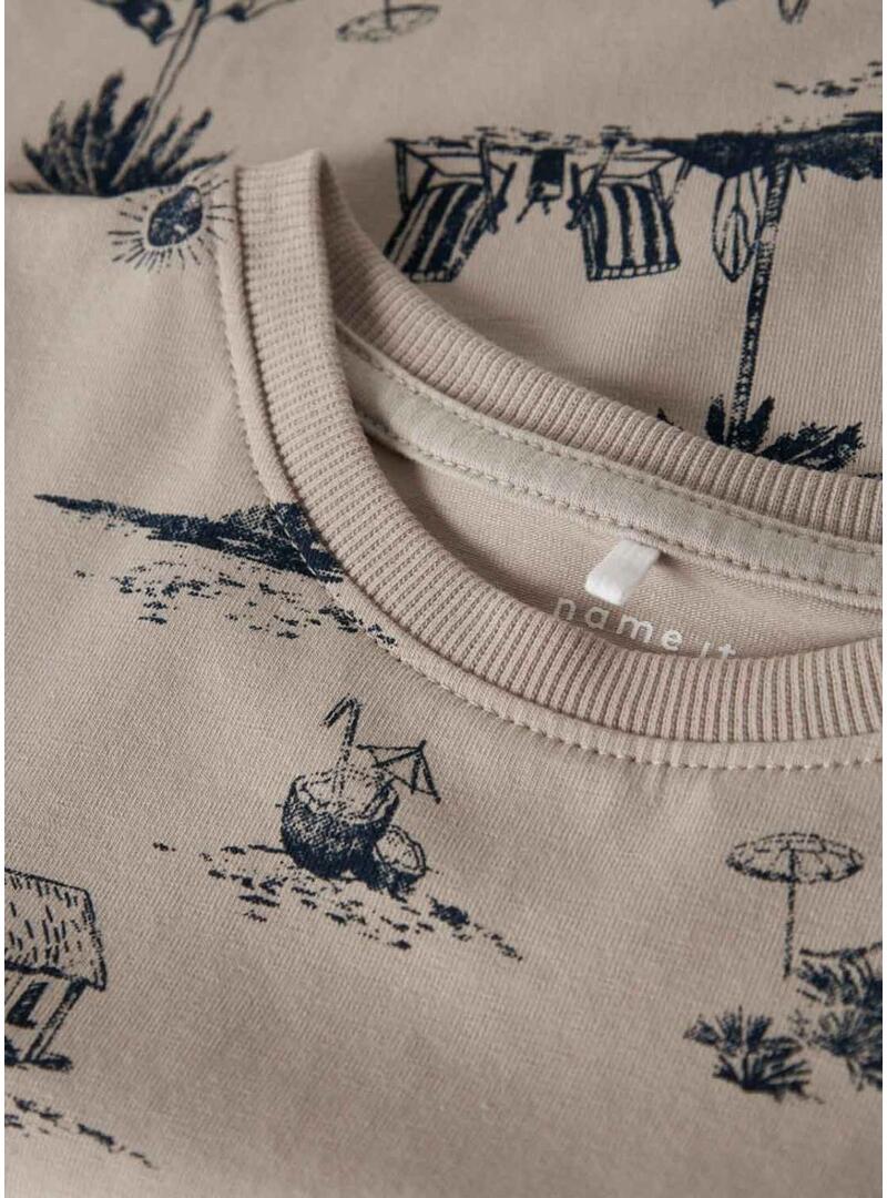 Camisola Name It Fille tostada para criança.