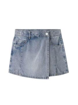 Saia-calça Name It Alma denim para menina.