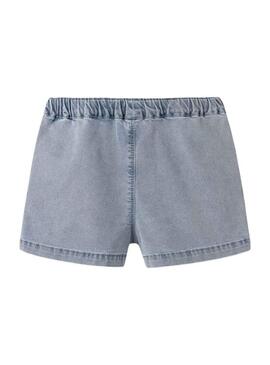 Shorts de ganga Name It Bella Baggy em lavagem clara para menina.