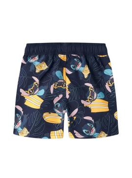 Fato de banho Name It Mouritz Stitch azul marinho para menino