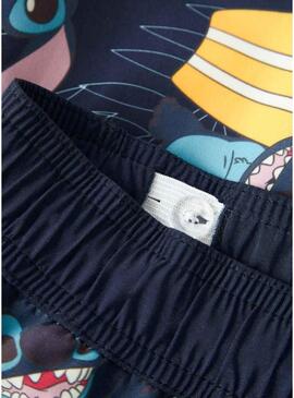 Fato de banho Name It Mouritz Stitch azul marinho para menino