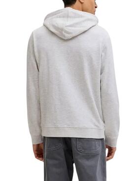 Moletom Jack and Jones Cole cinza para homem.