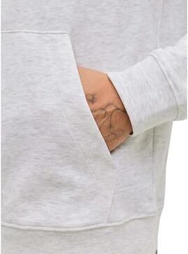 Moletom Jack and Jones Cole cinza para homem.