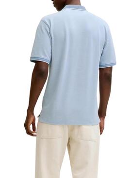 Polo Jack and Jones Azul Alves para homem.