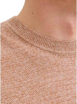 Camiseta Jack and Jones Bluriley coral para homem