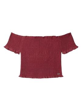 Top Pepe Jeans Georgina granate para menina