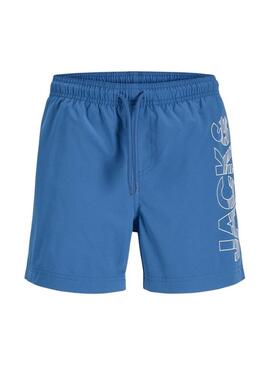 Fato de banho Jack and Jones Maui azul para menino
