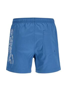 Fato de banho Jack and Jones Maui azul para menino