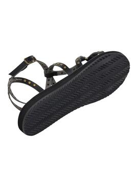 Sandalia Pepe Jeans Rio Studs preto para mulher