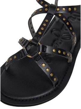 Sandalia Pepe Jeans Rio Studs preto para mulher