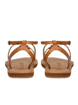 Sandalia Pepe Jeans Rio Studs marrom para mulher