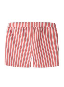 Fato de banho Name It Zigurt listras de coral para menino.