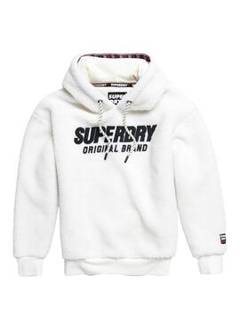 Sweat Superdry Kayla Sherpa Branco Mulher