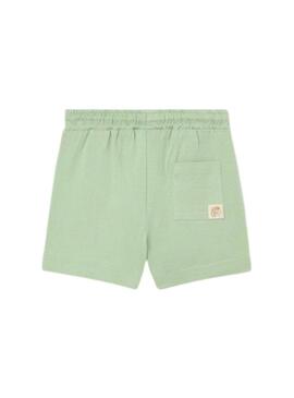 Conjunto Mayoral três peças camaleão verde para bebê menino.