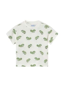 Conjunto Mayoral três peças camaleão verde para bebê menino.